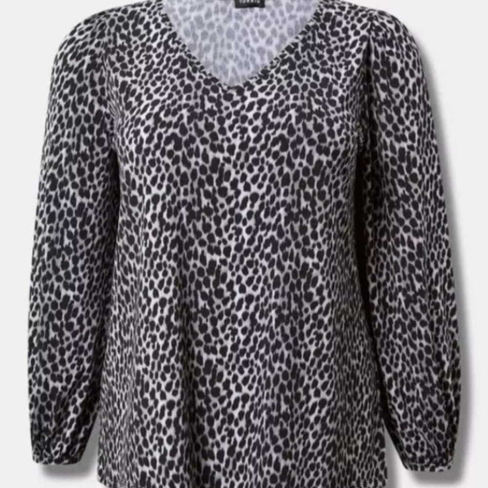 Torrid Longsleeve Cheetah Top